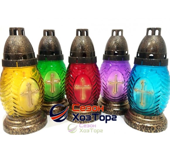 Лампадка стеклянная на 18 часов "Волна"